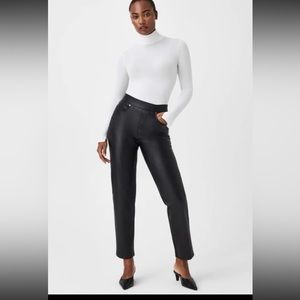 BNWT SPANX Leather Straight Leg